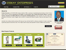 Tablet Screenshot of esskayenterprises.com